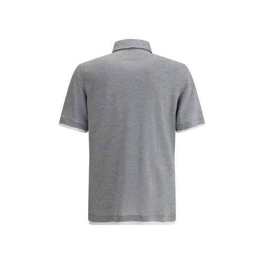 Seiden-Poloshirt