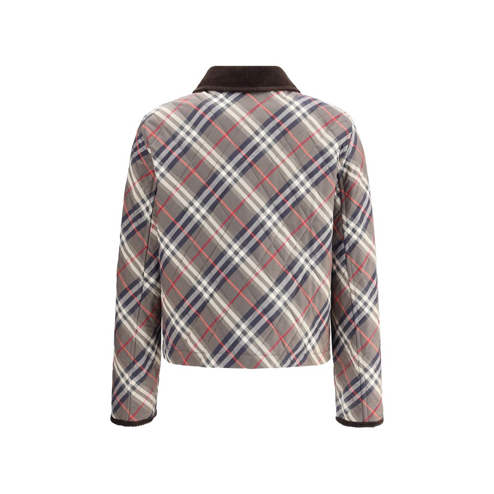 Wattierte Jacke mit Karomuster