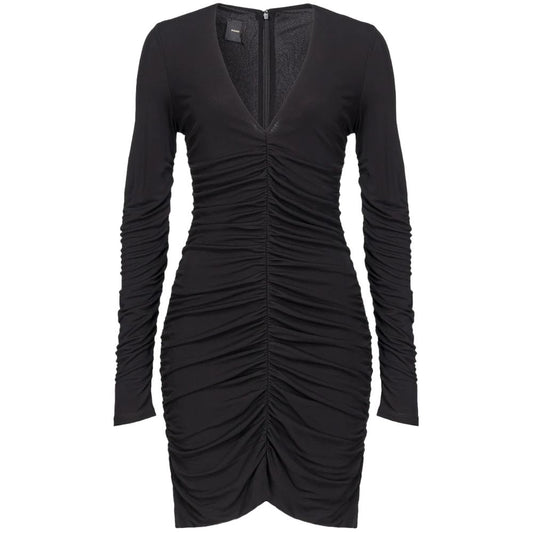 Schwarzes Nylonkleid