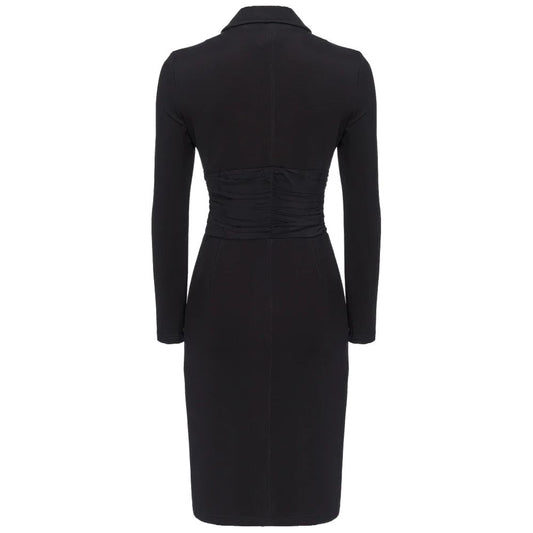 Schwarzes Viskosekleid
