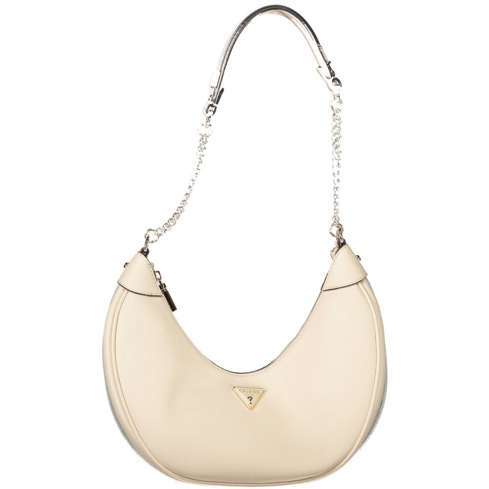Beige Polyethylen Damen Handtasche