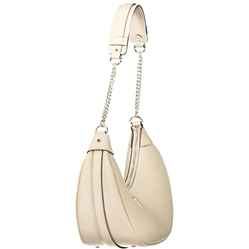 Beige Polyethylen Damen Handtasche