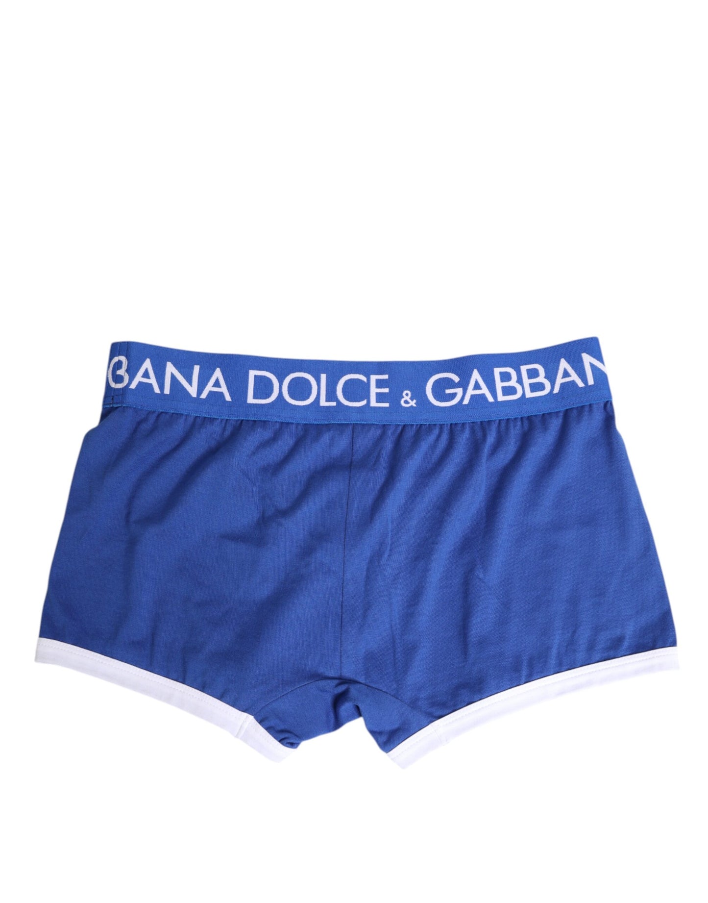 Blaue Boxershorts aus Baumwollstretch in normaler Passform