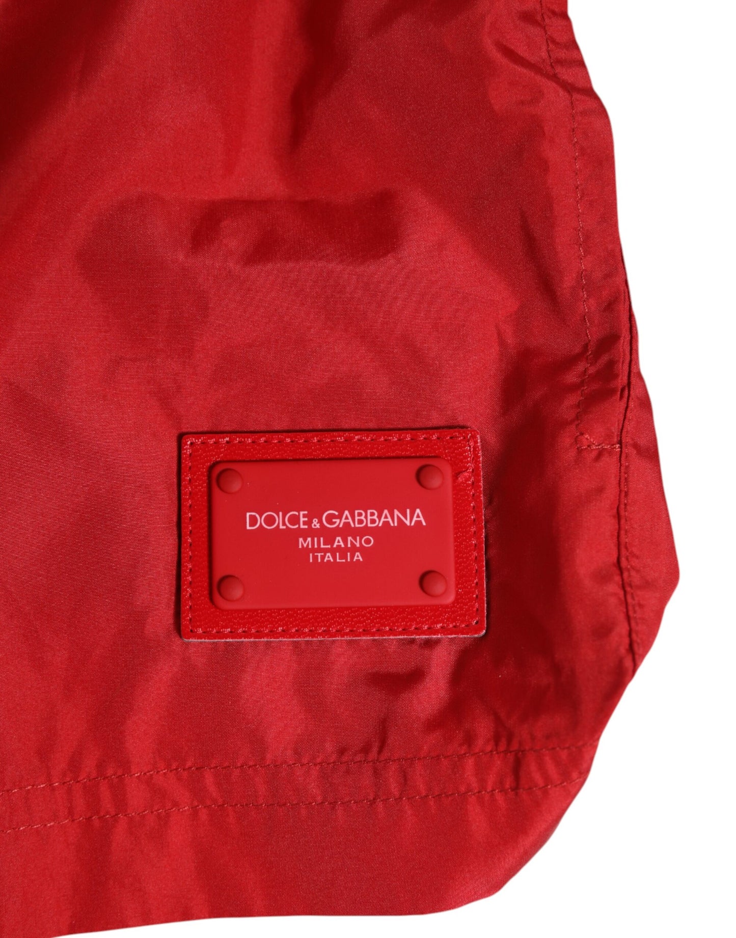 Rote Kordelzug Beachwear Männer Shorts Bademode