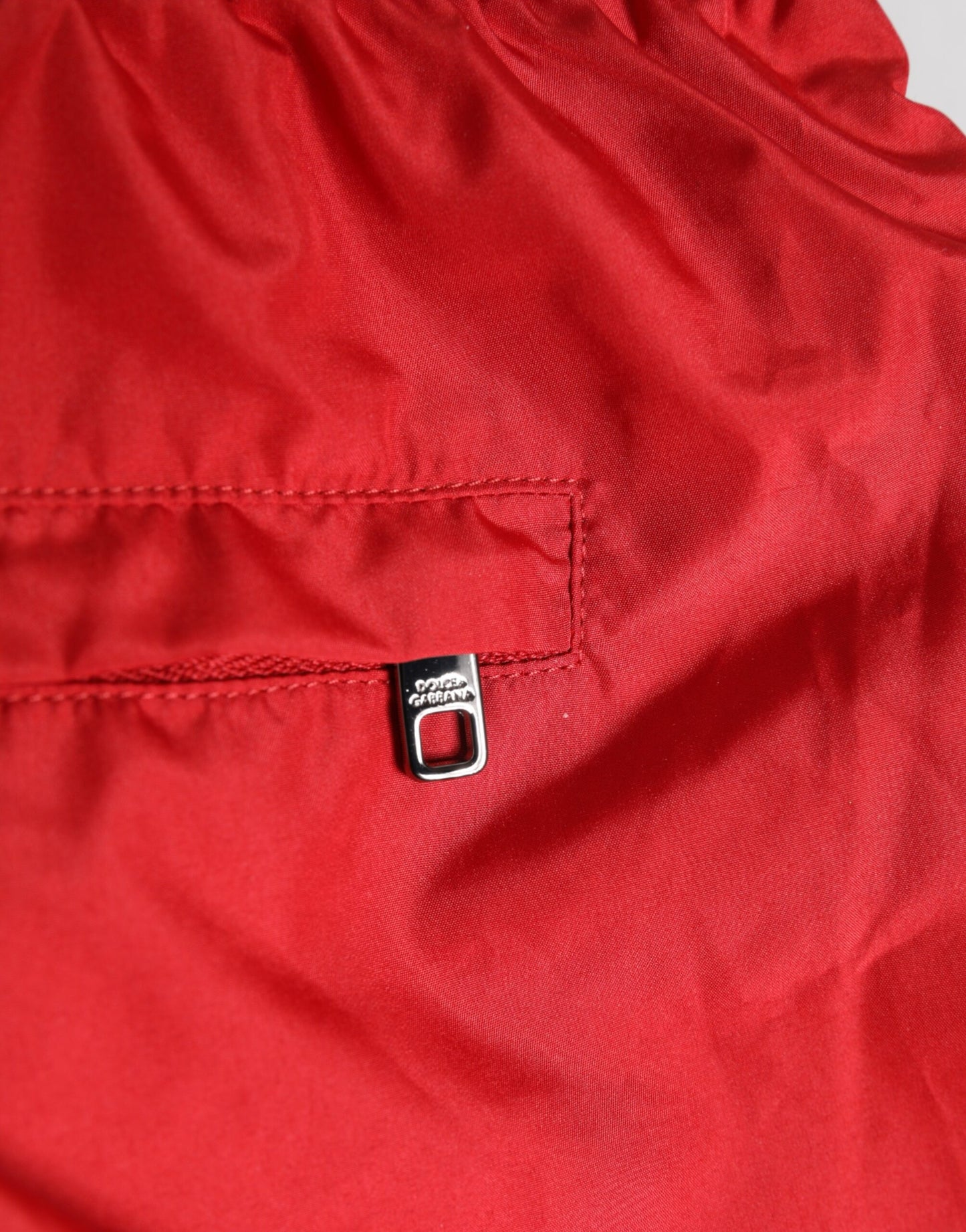 Rote Kordelzug Beachwear Männer Shorts Bademode