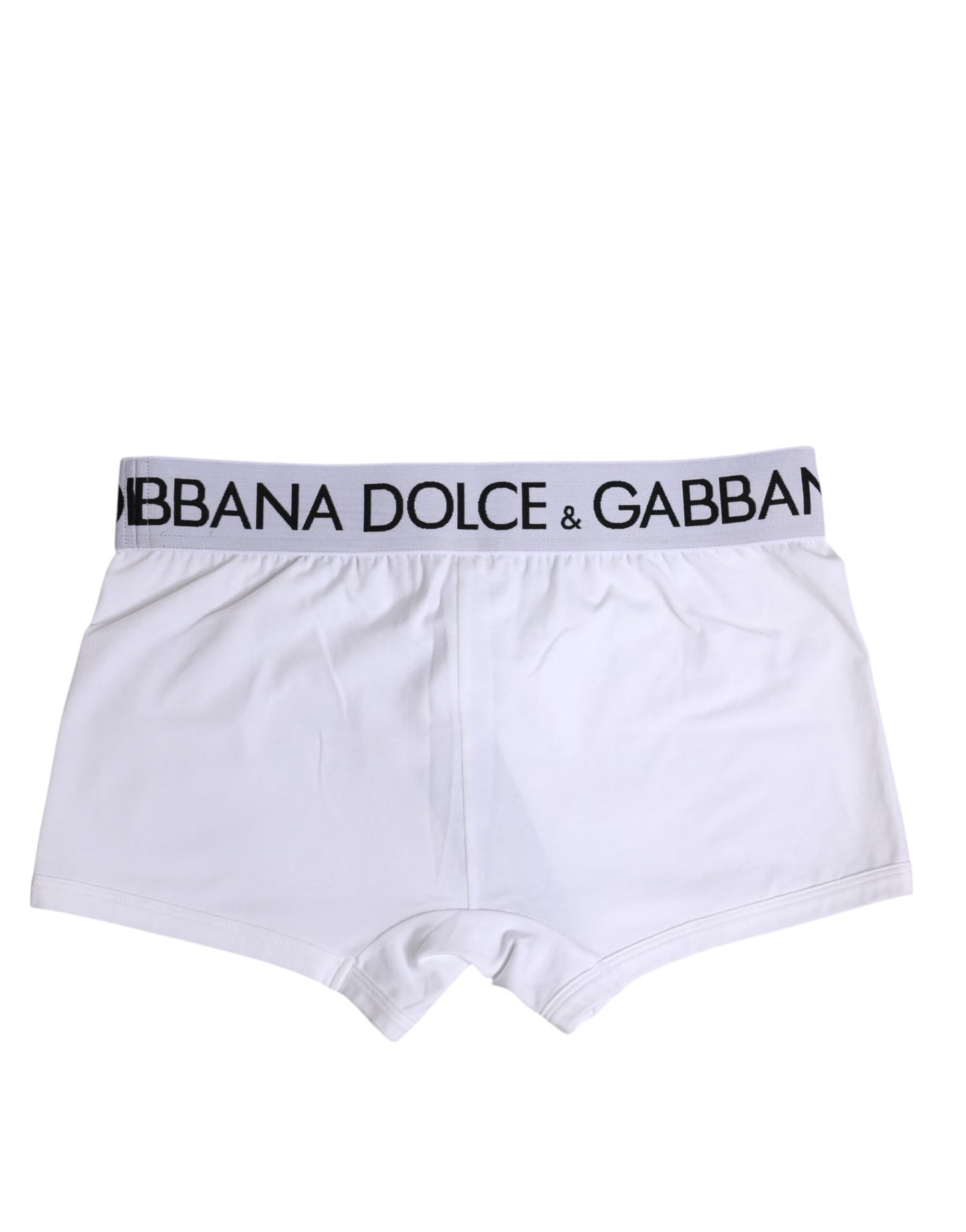Weiße Boxershorts aus Baumwollstretch in normaler Passform