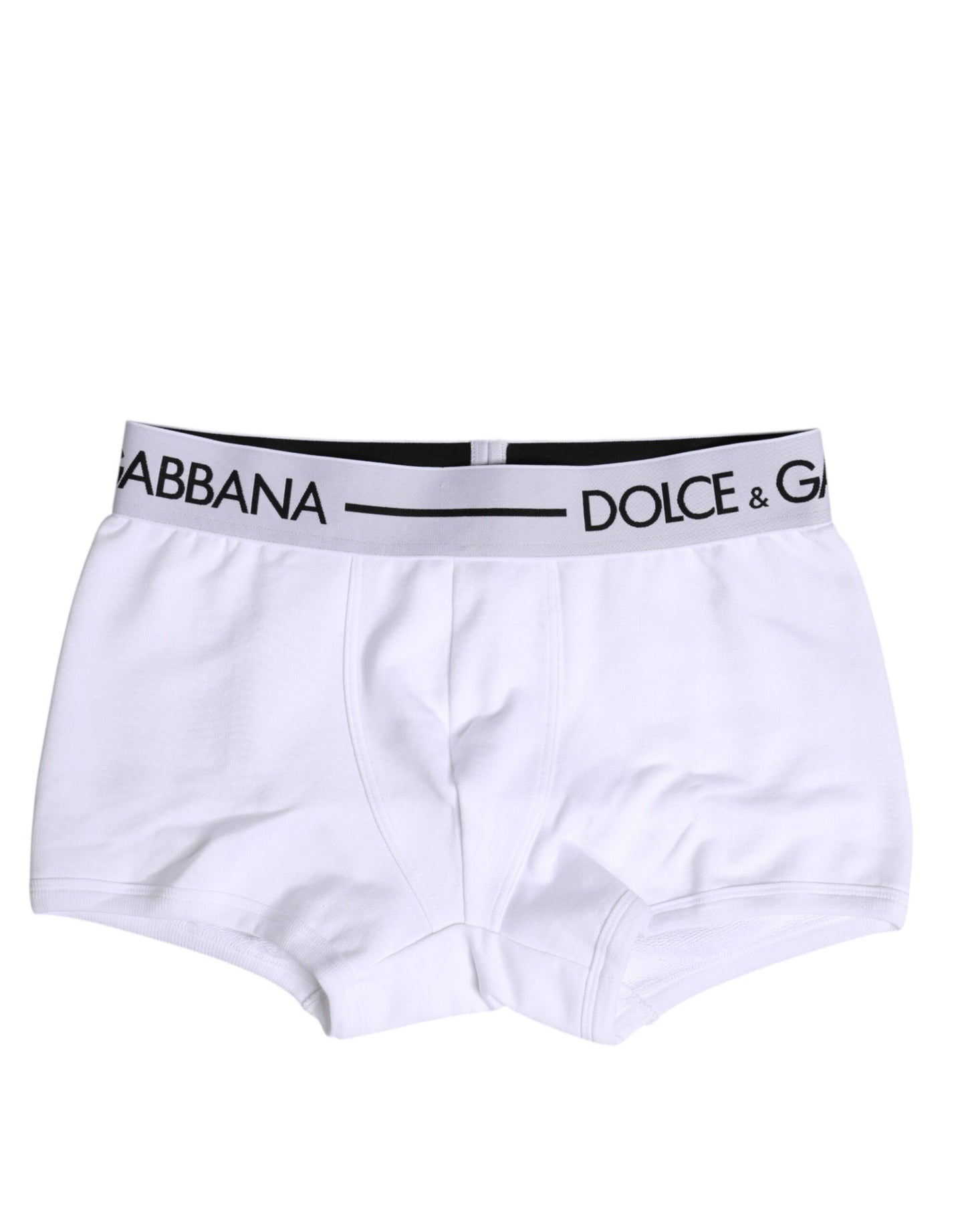 Weiße Boxershorts aus Baumwollstretch in normaler Passform