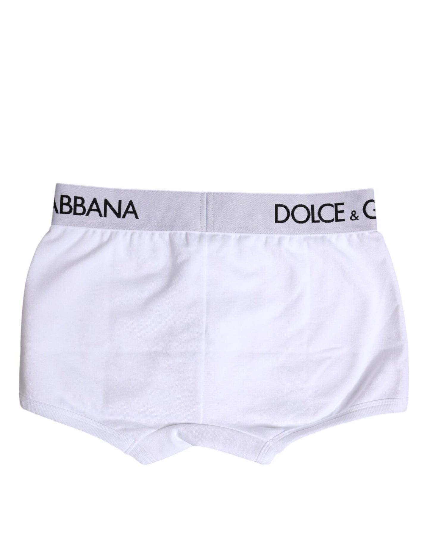 Weiße Boxershorts aus Baumwollstretch in normaler Passform