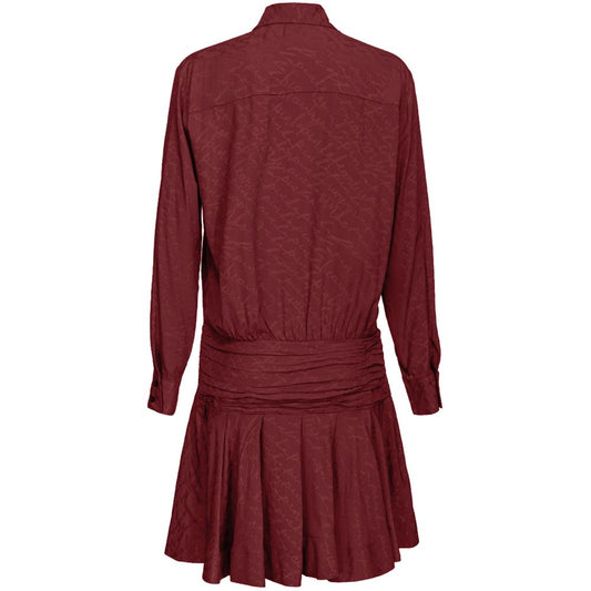 Rotes Seidenkleid für Damen