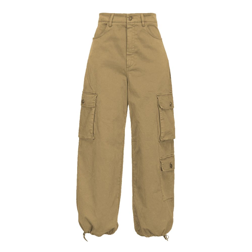 Beige Baumwolljeans &amp; Hose
