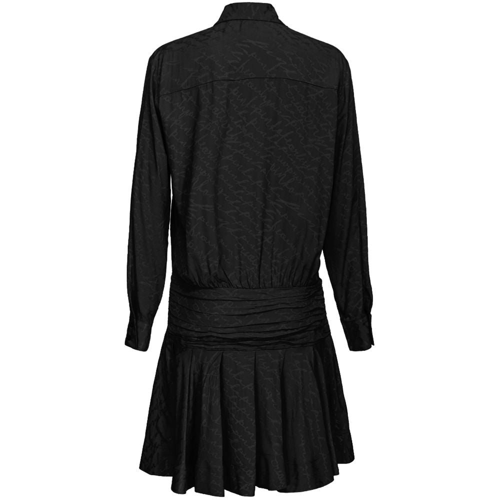 Schwarzes Seidenkleid für Damen