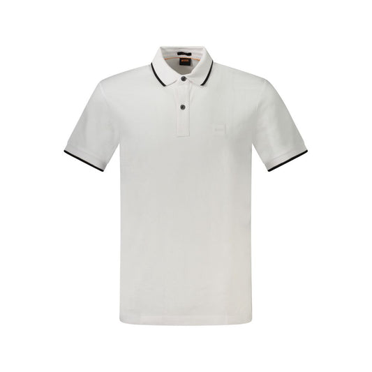 Weißes Poloshirt aus Baumwolle