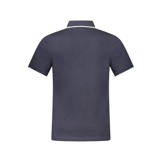 Blaues Poloshirt aus Baumwolle