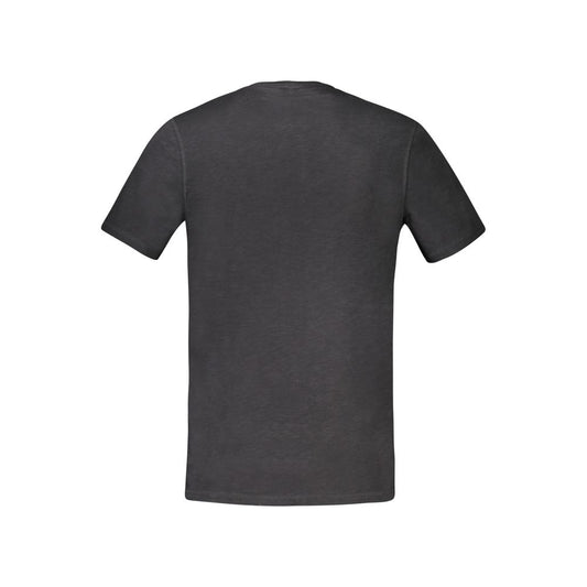 Schwarzes Baumwoll-T-Shirt