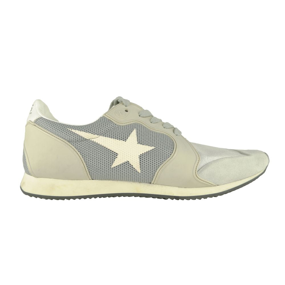 Graue Leder-Herren-Sneaker