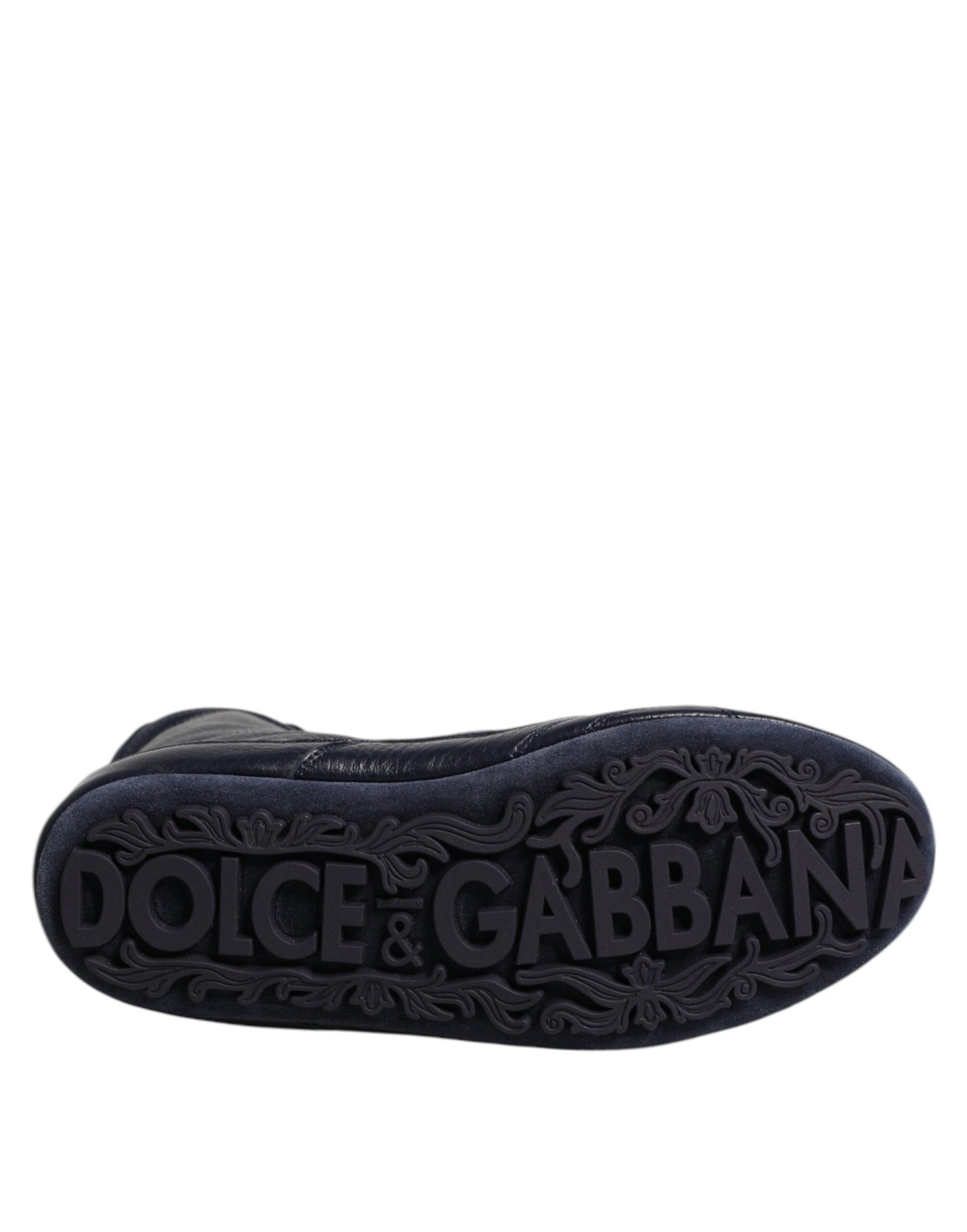 Dunkelblaue KING High Top Sneakers aus Leder