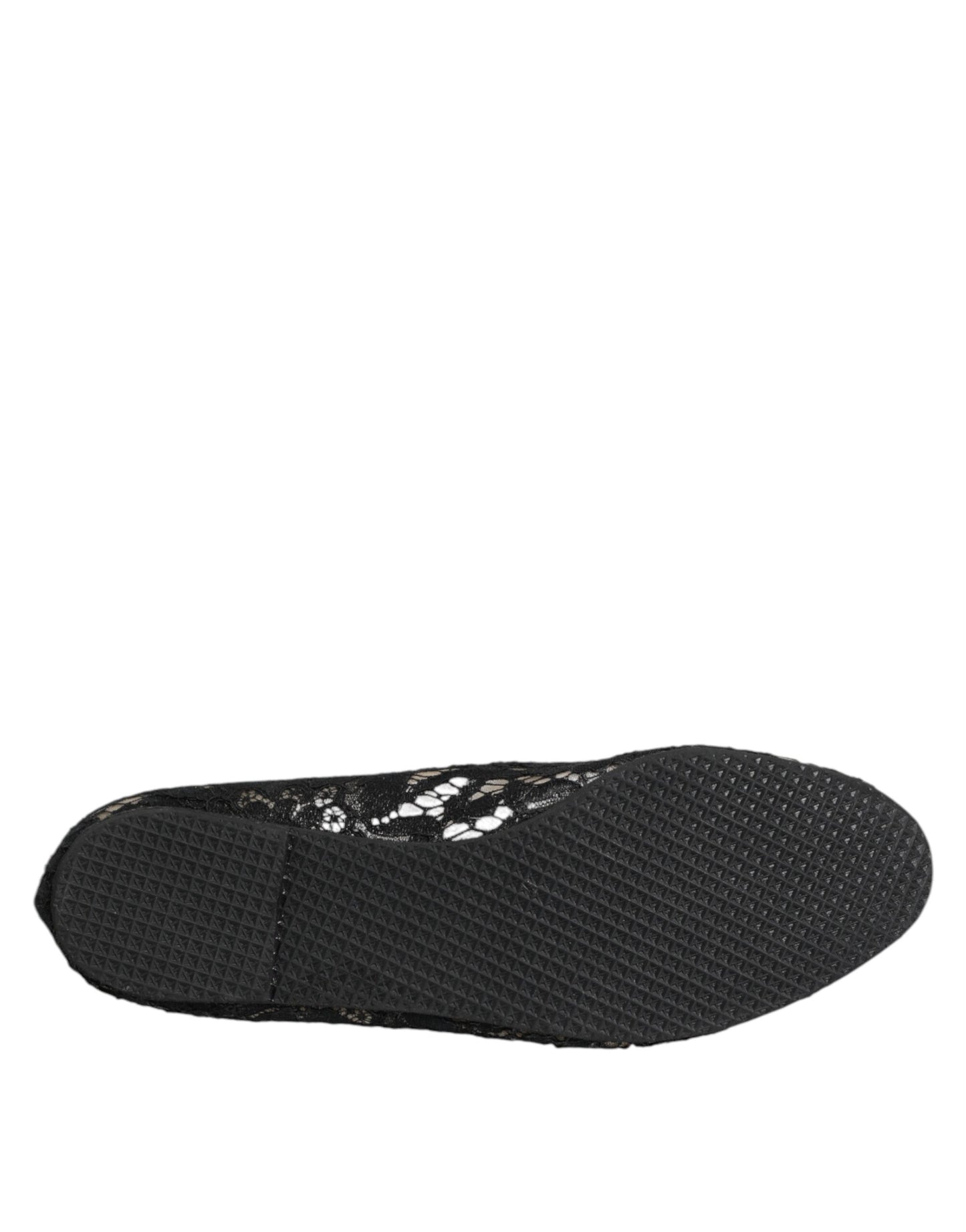 Schwarze Taormina Slipper mit Spitze