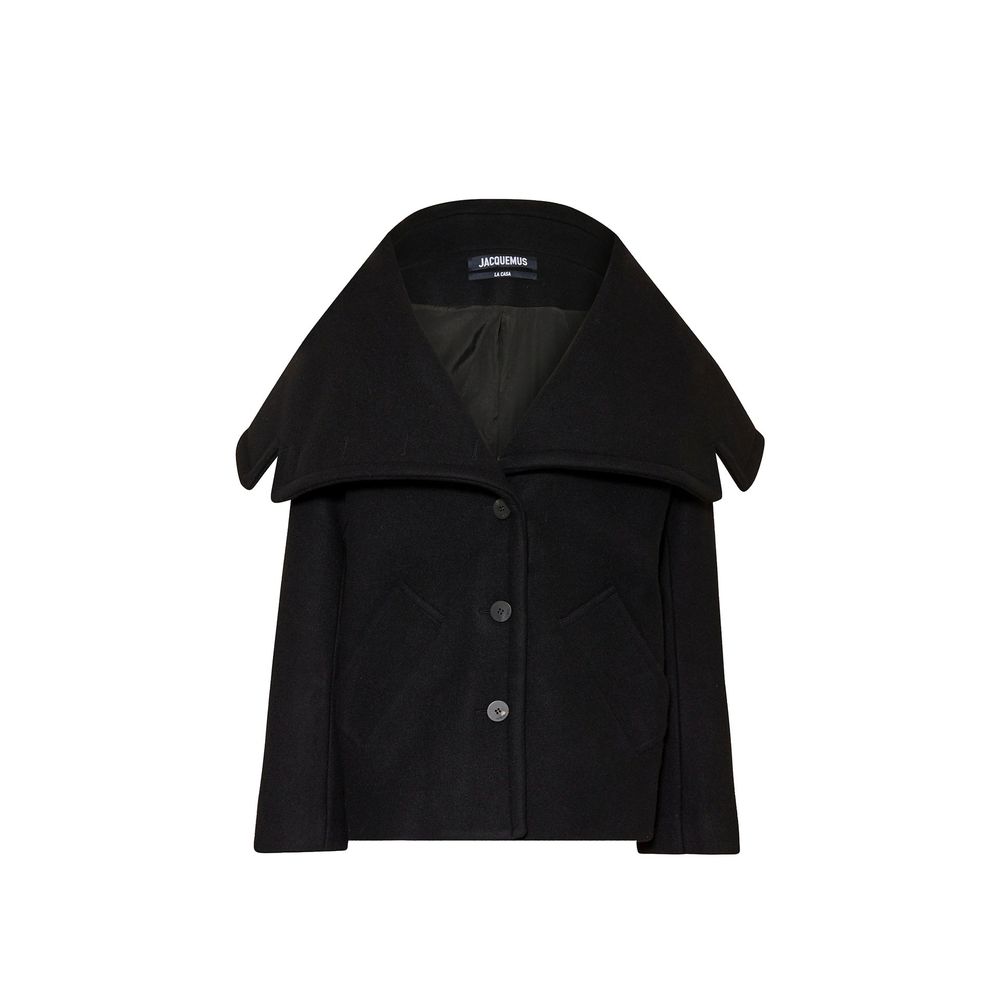 Le Caban Caruso Jacke mit drapiertem Kragen