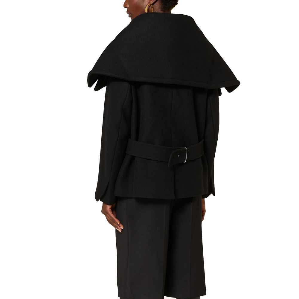 Le Caban Caruso Jacke mit drapiertem Kragen