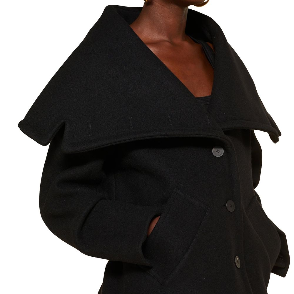 Le Caban Caruso Jacke mit drapiertem Kragen