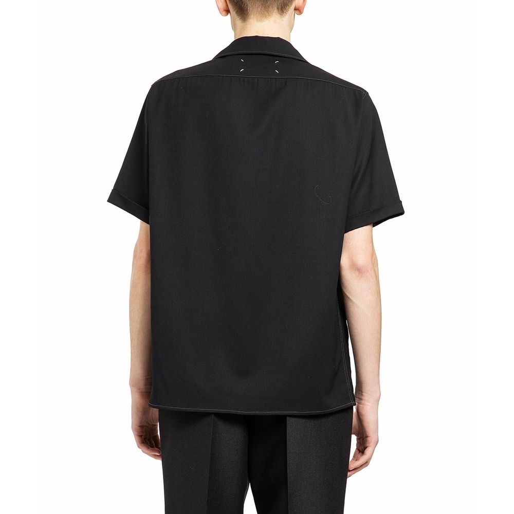 short-sleeve wool shirt