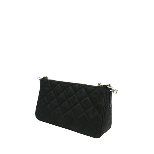 Gesteppte Schultertasche mit Kette