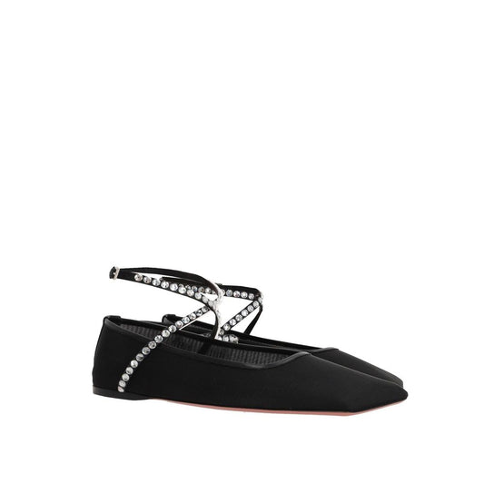 Mesh Crystal Ballerina Flats