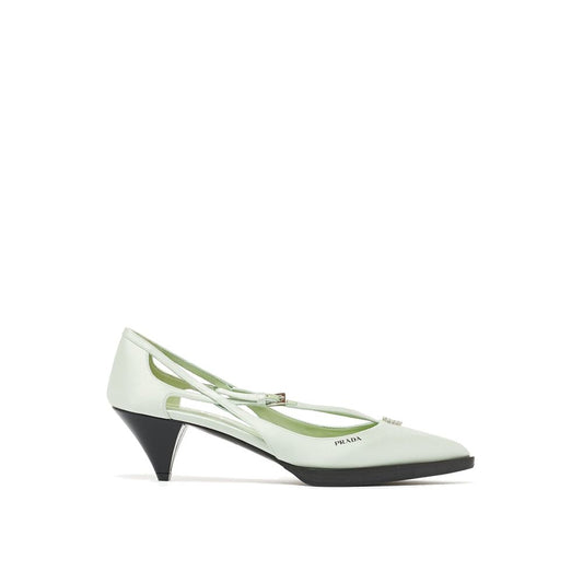 Satin-Pumps mit Cut-Outs