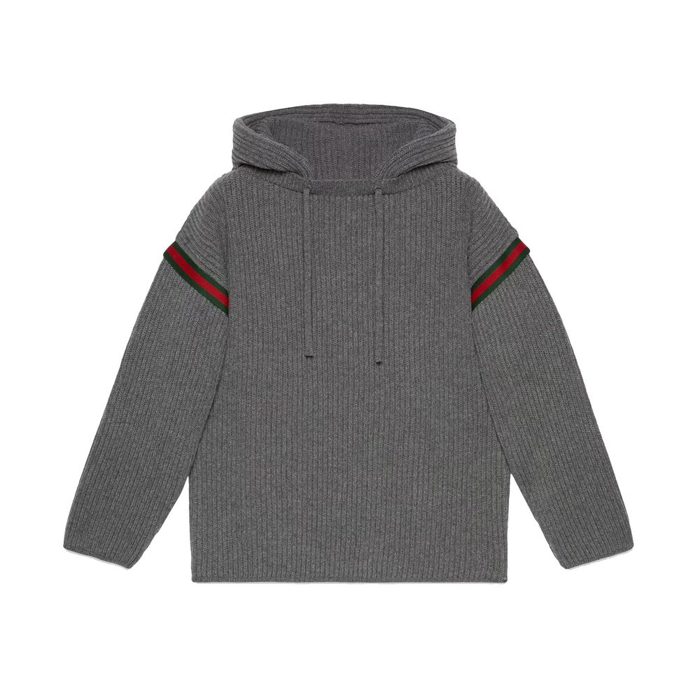Woll-Sweatshirt mit Reißverschluss