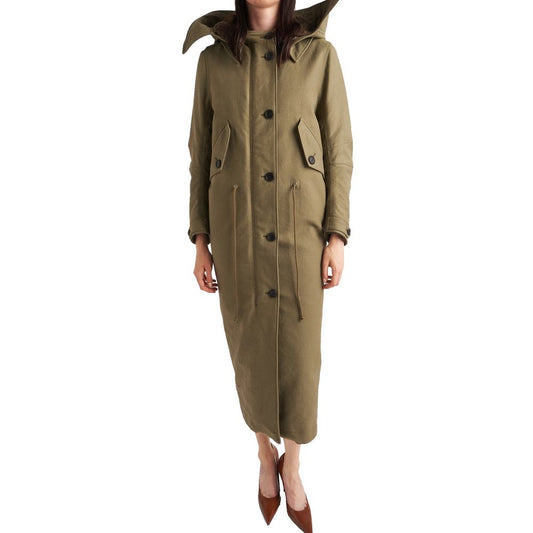 Langer Parka-Mantel
