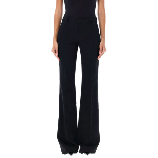 Flared Wool Trousers