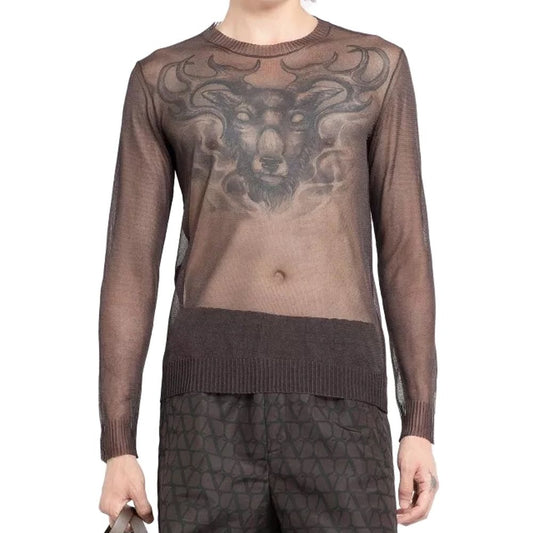 Halbtransparenter Pullover