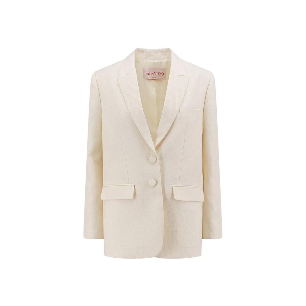 Jacke aus Woll- und Seidentoile „Iconographe“