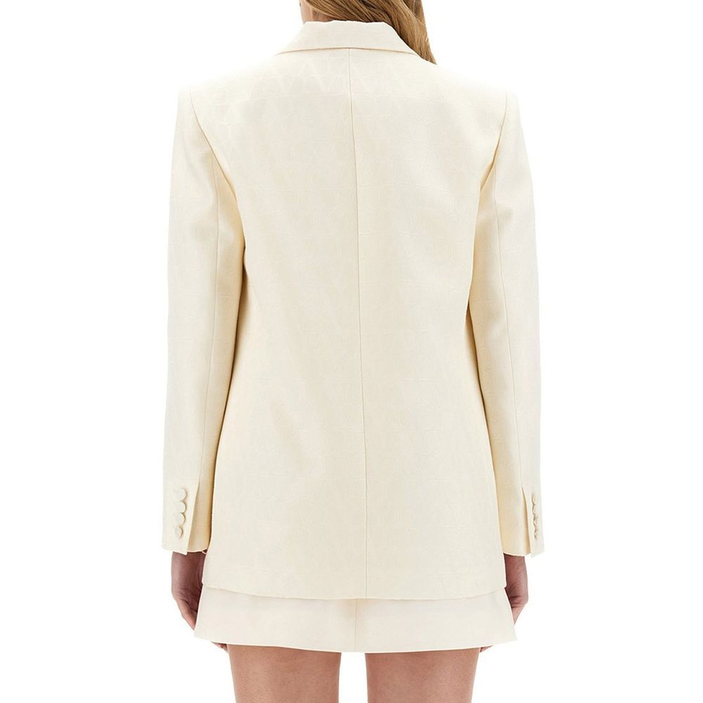 Jacke aus Woll- und Seidentoile „Iconographe“