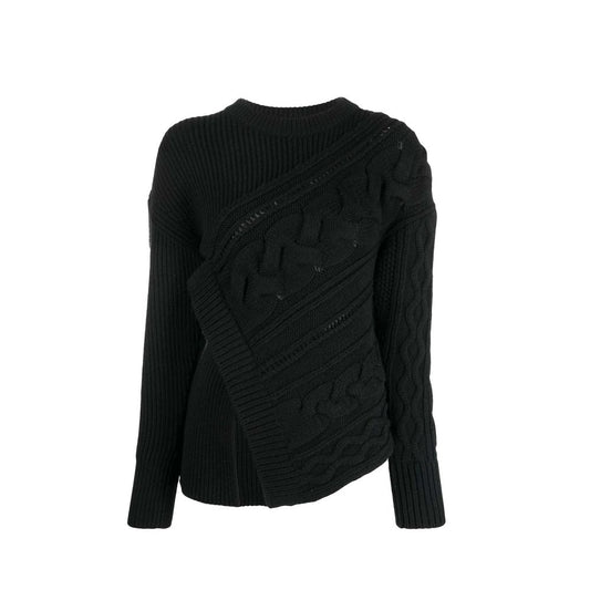 Asymmetrischer Wollpullover