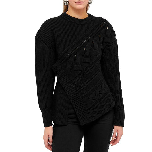 Asymmetrischer Wollpullover