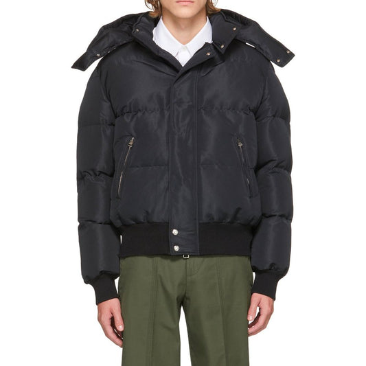 Wattierte Bomberjacke aus Wollmischung