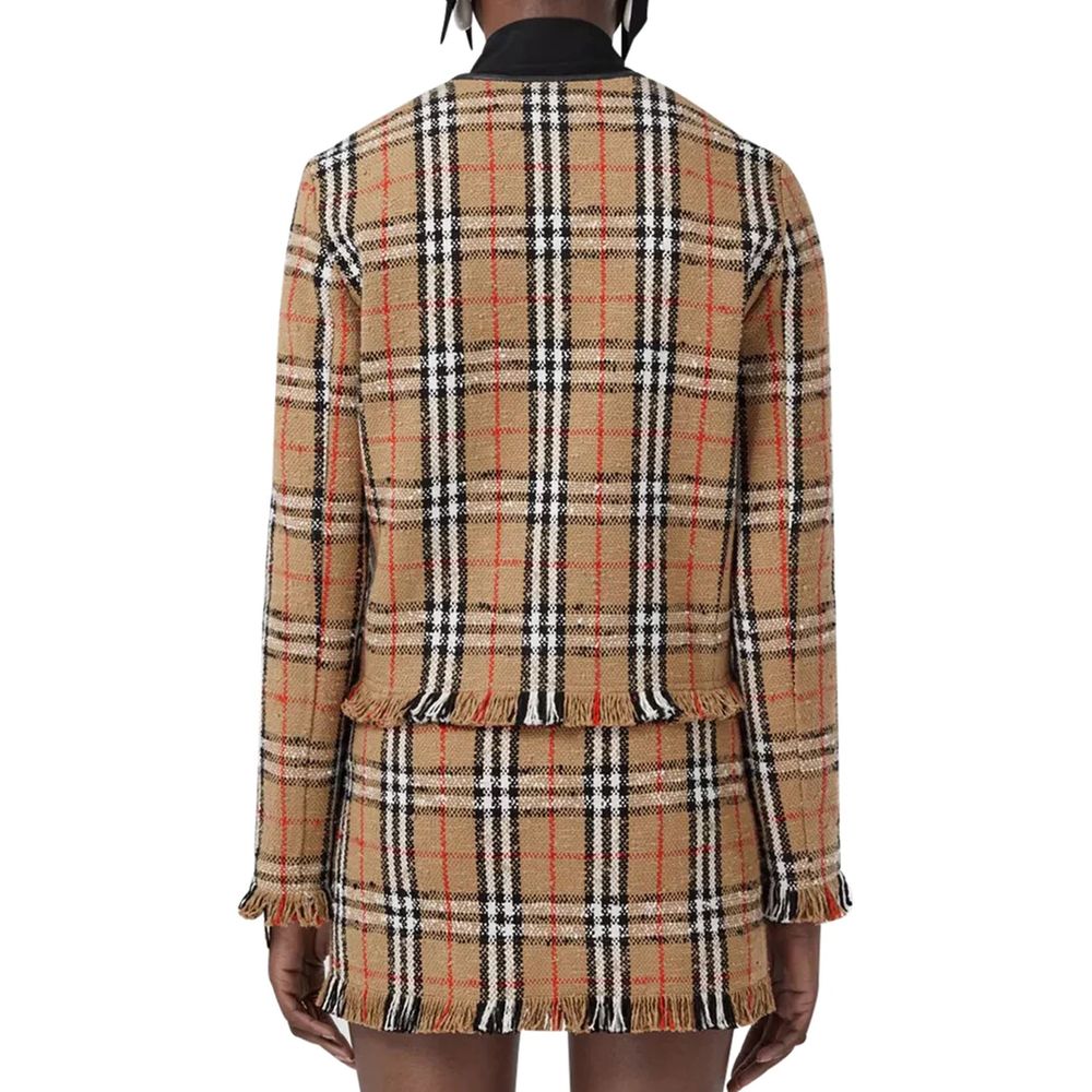 Jacke mit Vintage Check-Motiv
