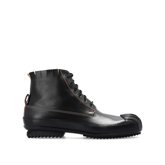 Leather High-Top Sneakers
