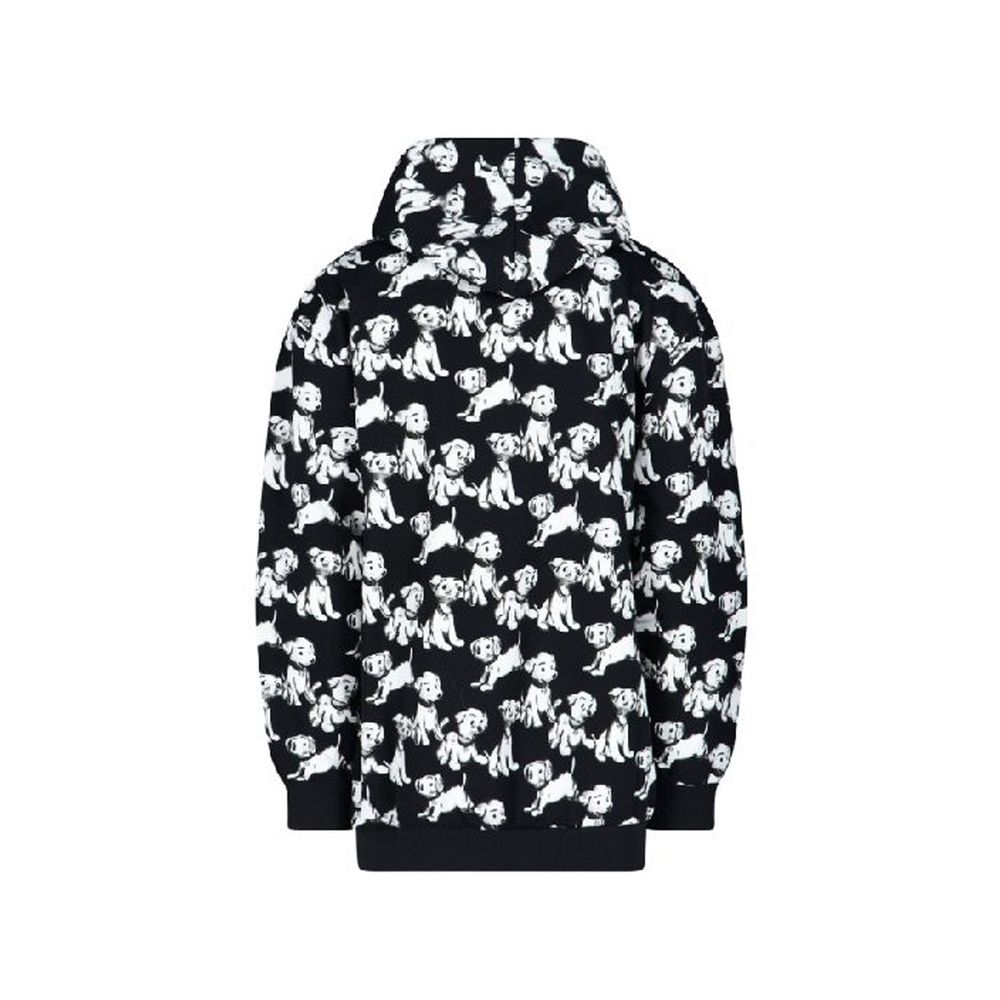 Sweatshirt mit Kapuze und Hunde-Print