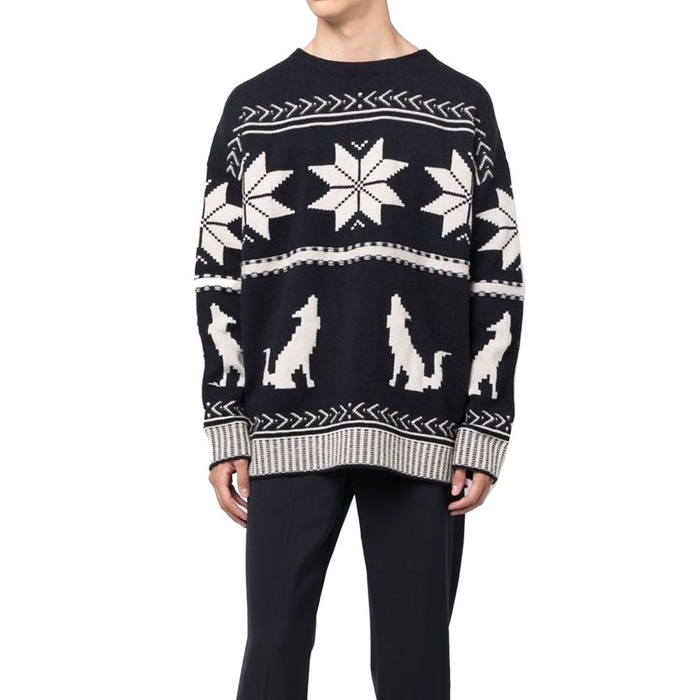 Bestickter Baumwollpullover