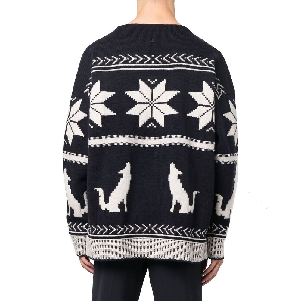 Bestickter Baumwollpullover