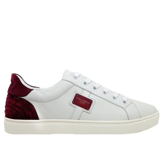 Ledersneaker mit Logo