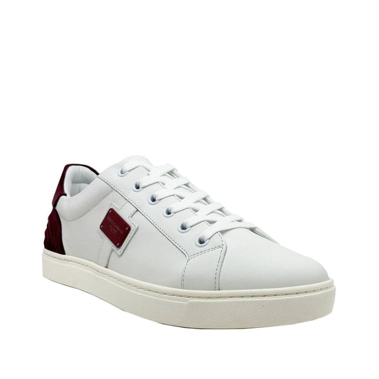Ledersneaker mit Logo