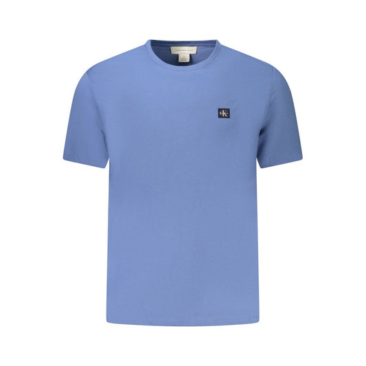 Blaues Herren-T-Shirt aus Baumwolle