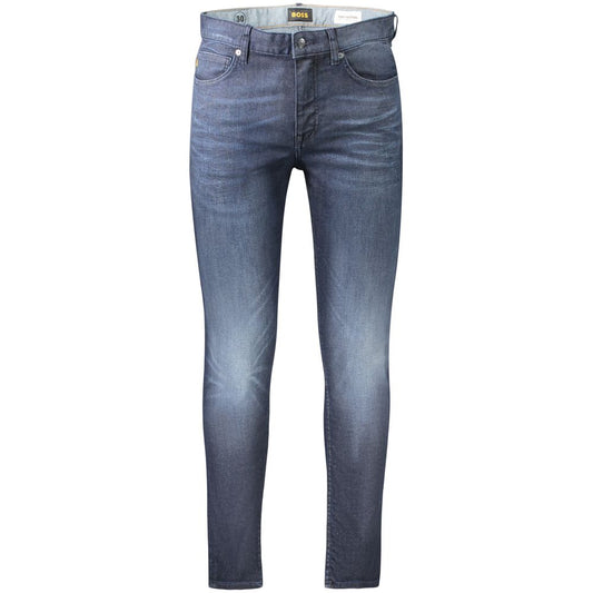 Blaue Slim Fit-Jeans aus Baumwolle für Herren