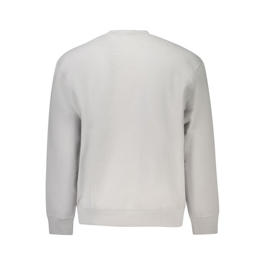 Grauer Baumwollpullover für Herren