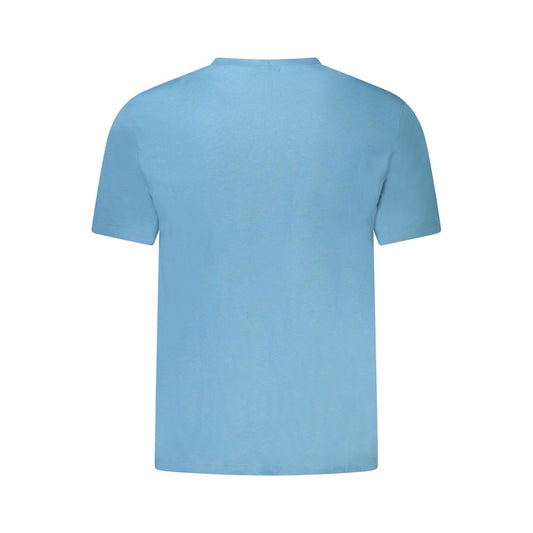 Blaues Herren-T-Shirt aus Baumwolle