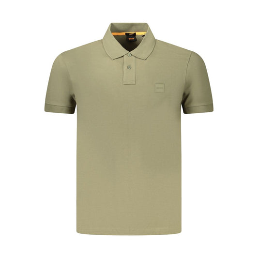 Grünes Poloshirt aus Baumwolle für Herren