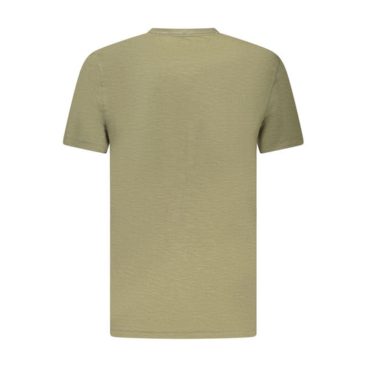 Grünes Herren-T-Shirt aus Baumwolle